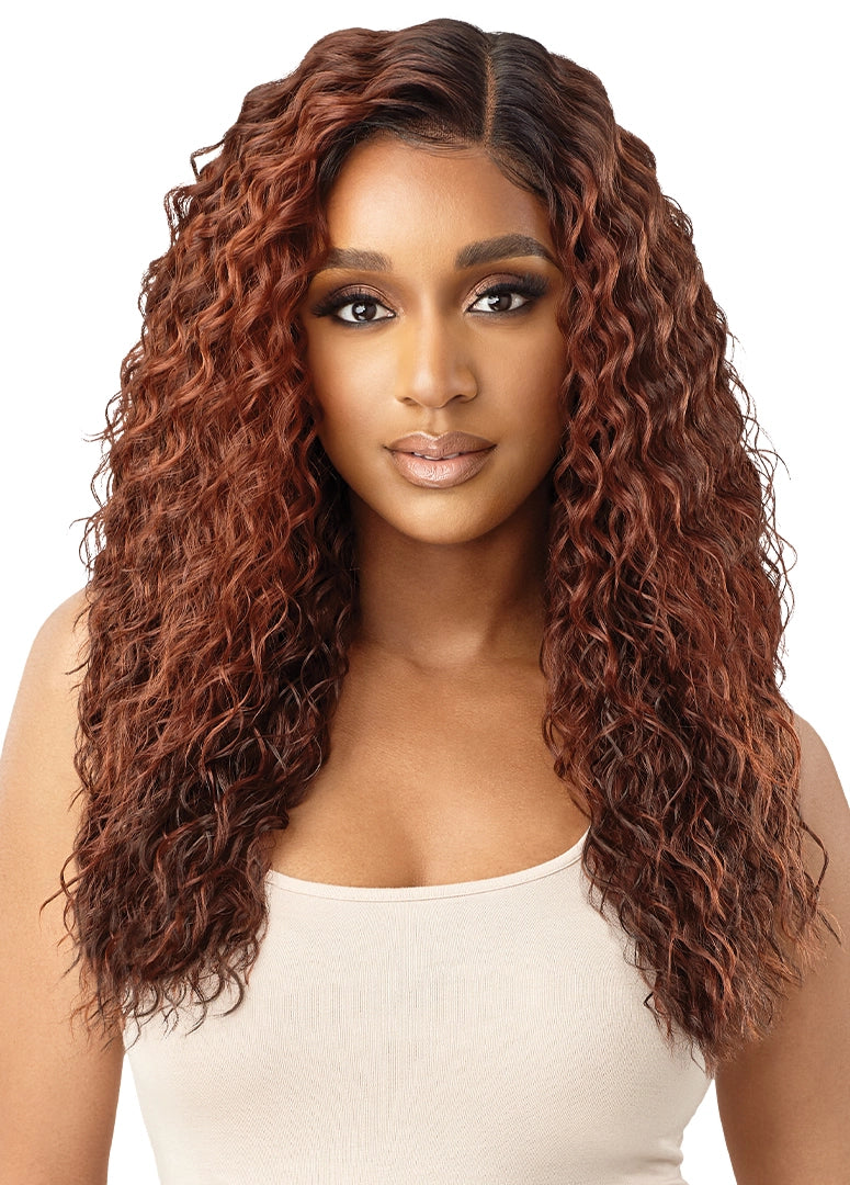 Outre Synthetic Sleek Lay Part HD Transparent Lace Front Wig Keola