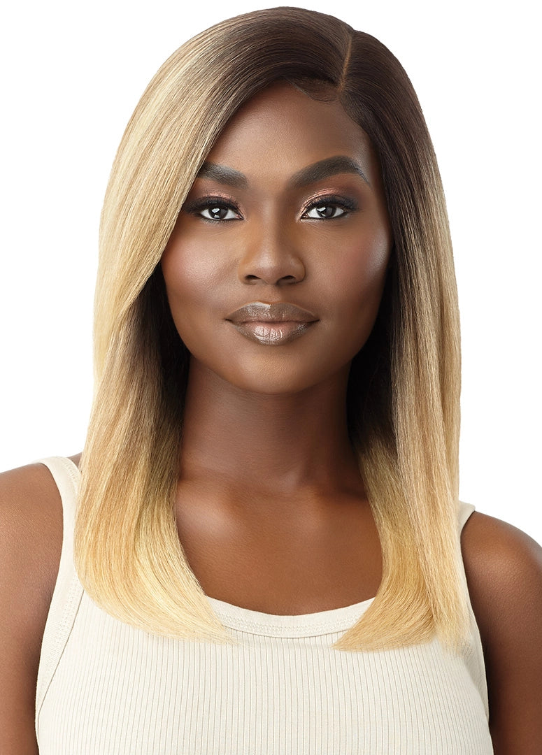 Outre HD Lace Front Wig Natural Yaki 18