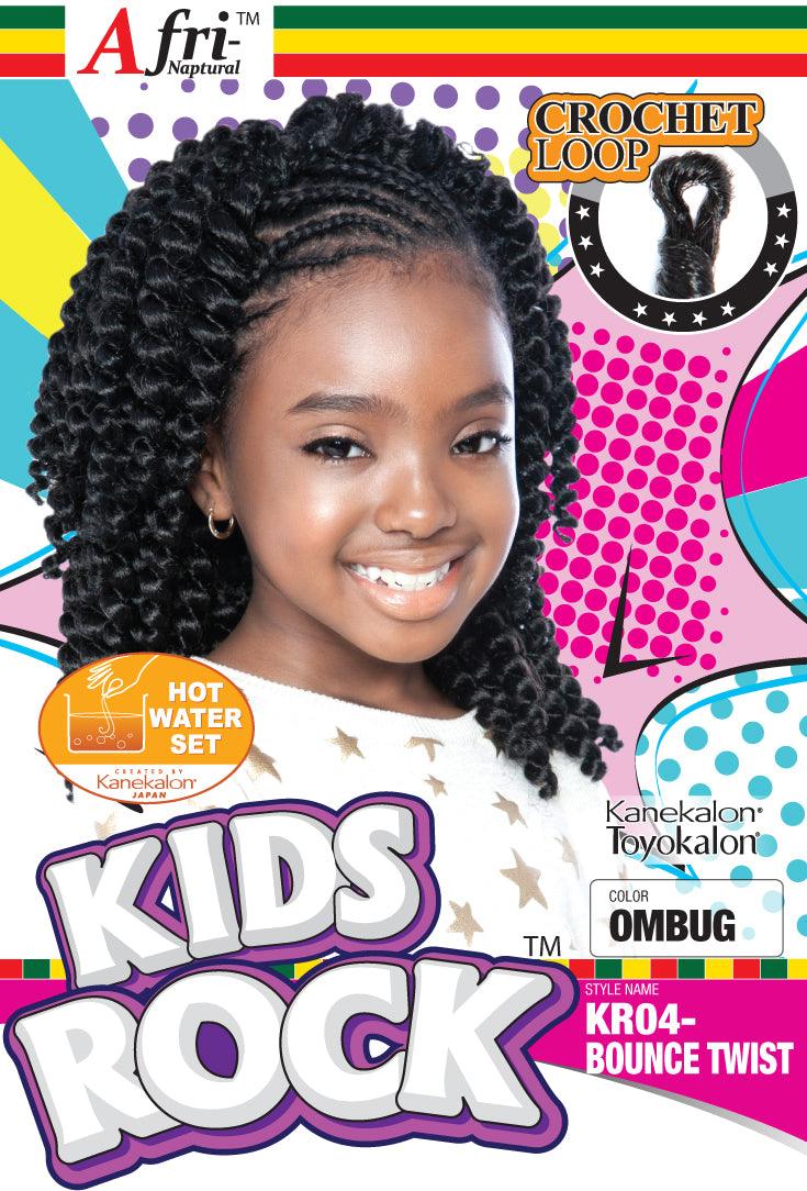 Afri Naptural Synthetic Kids Crochet Braid Kids Rock Bounce Twist 12 KR04