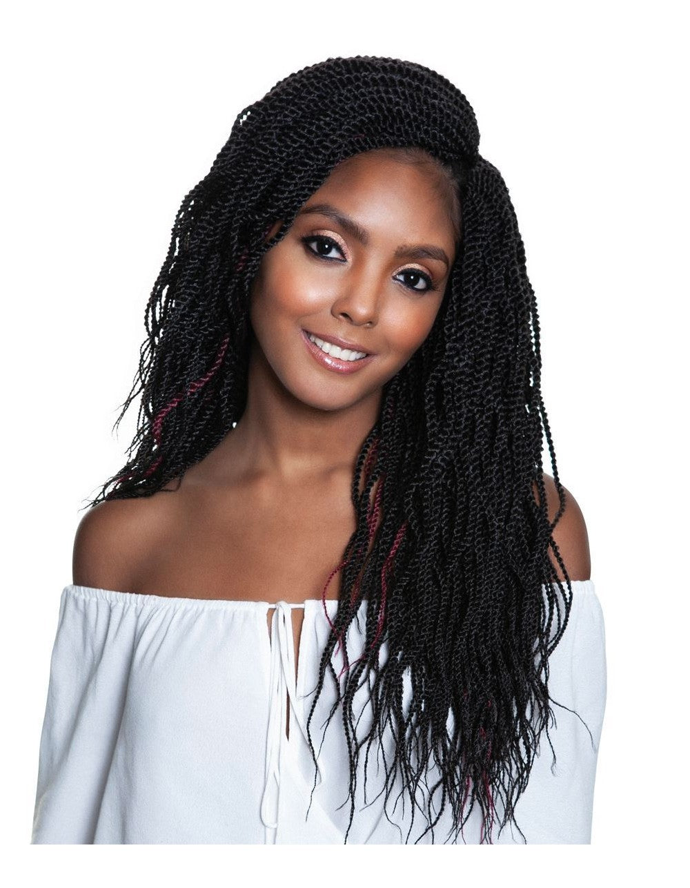 Mane Concept Afri-Naptural Crochet Braid SB305-3X PRE-STRETCHED WAVY SENEGAL TWIST 18" - Elevate Styles