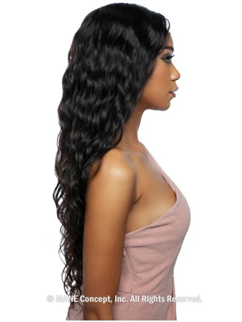 Mane Concept Trill 11A HD 13x4 Lace Front Wig Loose Deep 28" TRE2116