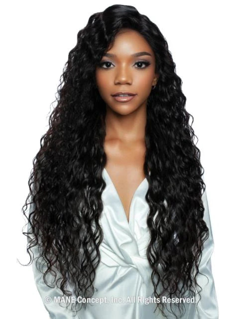 Mane Concept Trill 11A HD 13x4 Lace Front Wig Deep Wave 30" TRE2118