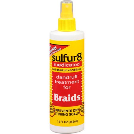 Sulfur8 Medicated Anti-Dandruff Conditioner – Dandruff Treatment for Braids, 12 fl oz