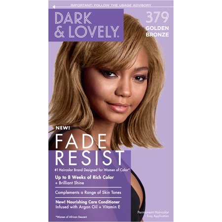 Dark & Lovely Fade Resist Hair Color – 379 Golden Bronze, Long-Lasting Shine