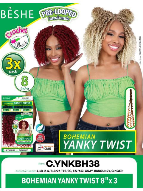 Beshe Bohemian Crochet Braid Yanky Twist C.YNKBH38