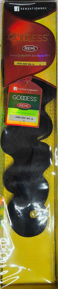 Thumbnail for Sensationnel Goddess Remi Human Hair Loose Body Weave 18