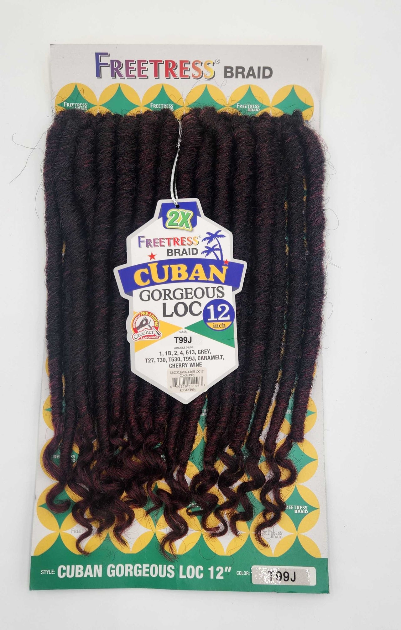 Shake N Go Freetress Braid 2x Cuban Gorgeous Loc 12"