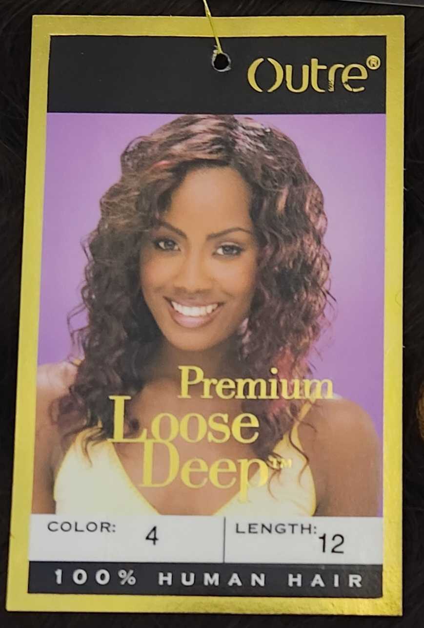 Outre Premium Human Hair Loose Deep– 10", 12", 14", 18"