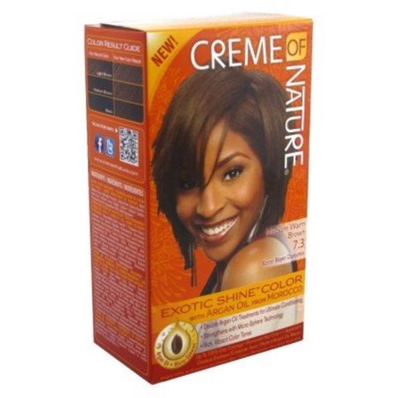 Creme of Nature Exotic Shine™ Color – Medium Warm Brown 7.3