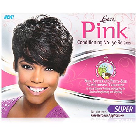 Luster's Pink Conditioning No-Lye Relaxer – Super Strength, One Retouch Application