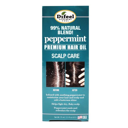 Difeel Peppermint Premium Hair Oil – Scalp Care & Hydration, 2.5 fl oz