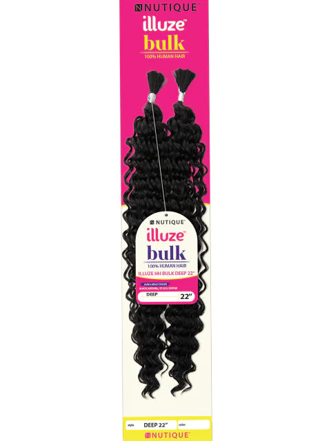 Nutique Illuze 100% Human Hair HH Deep Bulk 22" - Elevate Styles