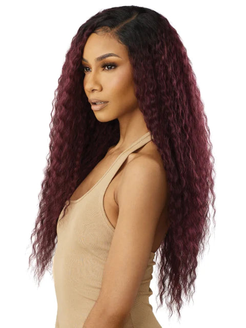 Outre Premium Human Hair Weave Blend - Natural French 18" 20" 22" + 4x4 HD Hand-Tied Lace Closure - Elevate Styles