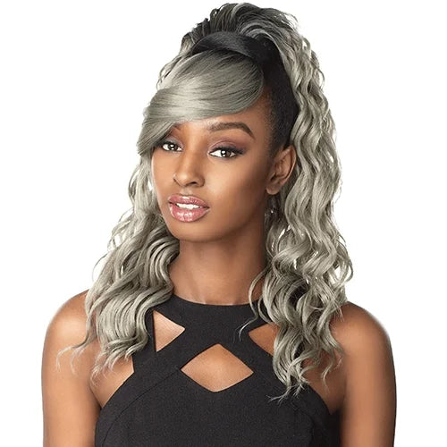 Sensationnel Synthetic Drawstring Ponytail Instant Pony and Bang Brit  ** LAST CALL - Elevate Styles