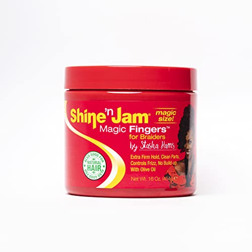 Shine 'n Jam Magic Fingers for Braiders by Stasha Harris - 16 oz (Magic Size)