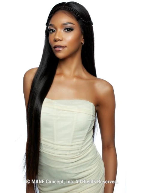 Mane Concept Trill 11A HD 13x4 Lace Front Wig Straight 32" TRE2121