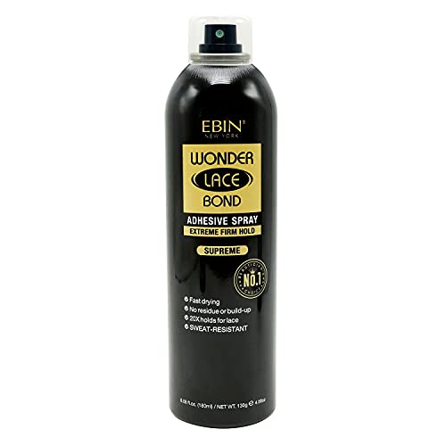 EBIN New York Wonder Lace Bond Adhesive Spray – Supreme Hold, 6.08 oz