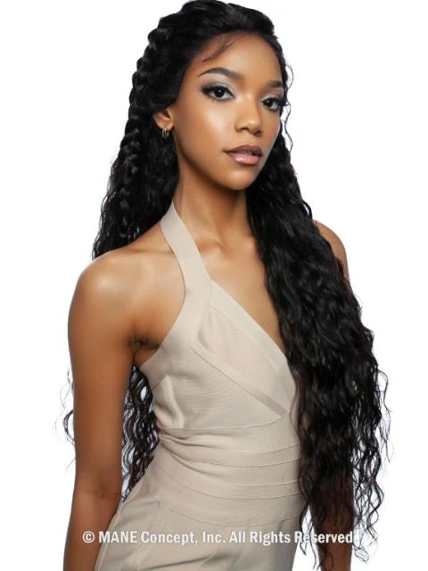 Mane Concept Trill 11A HD 13x4 Lace Front Wig Deep Wave 32" TRE2122