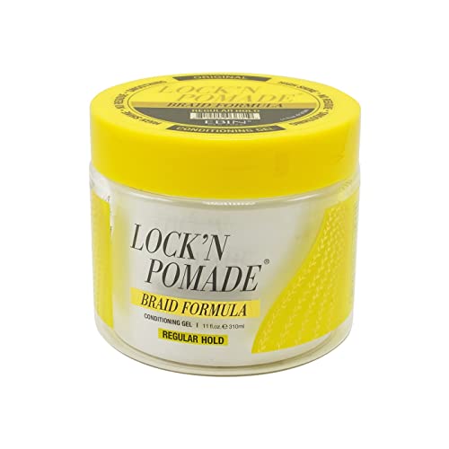 Lock'N Pomade Braid Formula Conditioning Gel - Regular Hold, 11 oz