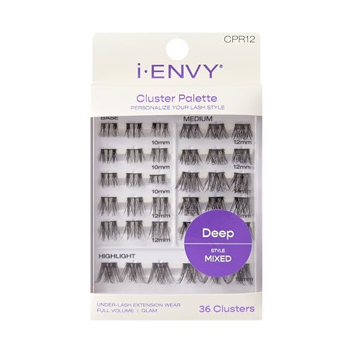 i-ENVY Cluster Palette Lash Extensions – Mixed Style Deep (36 Clusters) CPR12