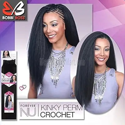 Bobbi Boss Kinky Perm Crochet Braiding Hair 18"