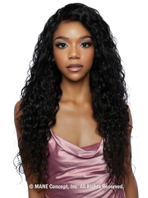 Mane Concept Trill 11A HD 13x4 Lace Front Wig Deep Wave 28" TRE2115