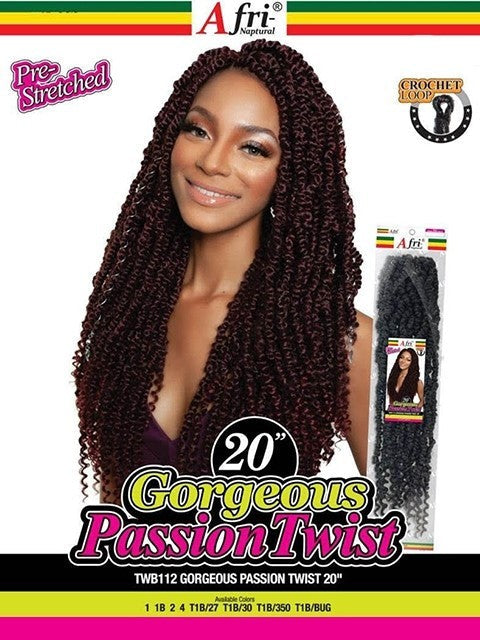 Mane Concept Afri Naptural Crochet Braid Gorgeous Passion Twist 20" TWB112 - Elevate Styles