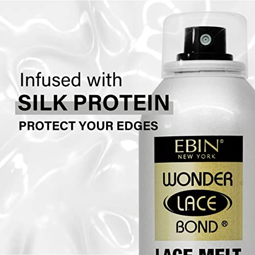 EBIN New York Wonder Lace Bond Lace Melt Spray - Silk Protein, 2.7 oz