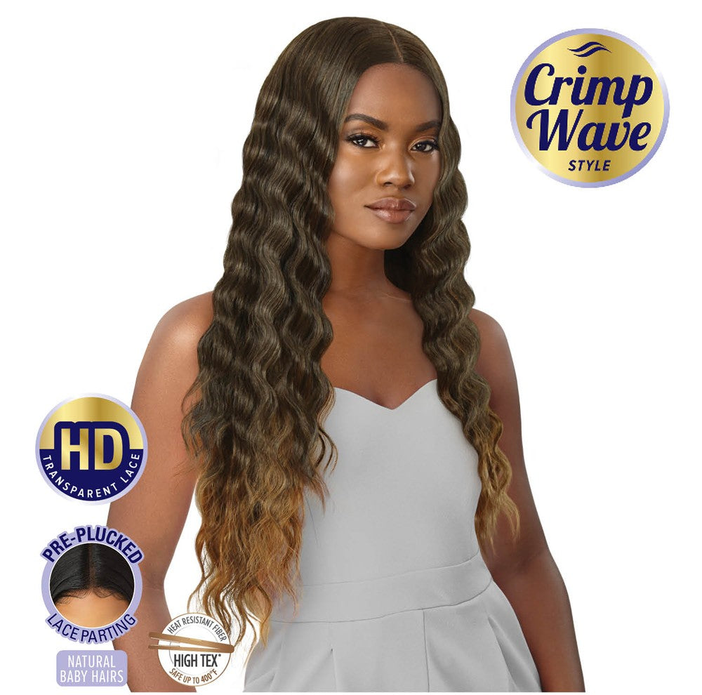 Outre Synthetic Crimp Wave HD Transparent Lace Front Wig Odessa - Elevate Styles