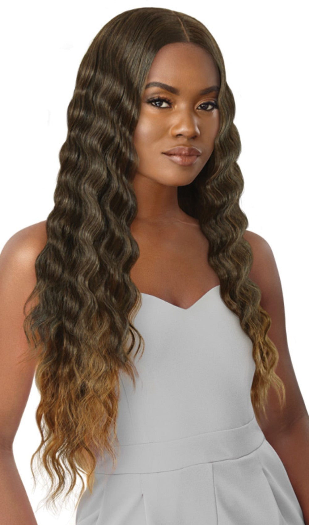 Outre Synthetic Crimp Wave HD Transparent Lace Front Wig Odessa - Elevate Styles