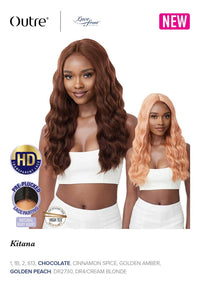 Thumbnail for Outre Synthetic Pre-Plucked HD Transparent Lace Front Wig Kitana HT - Elevate Styles