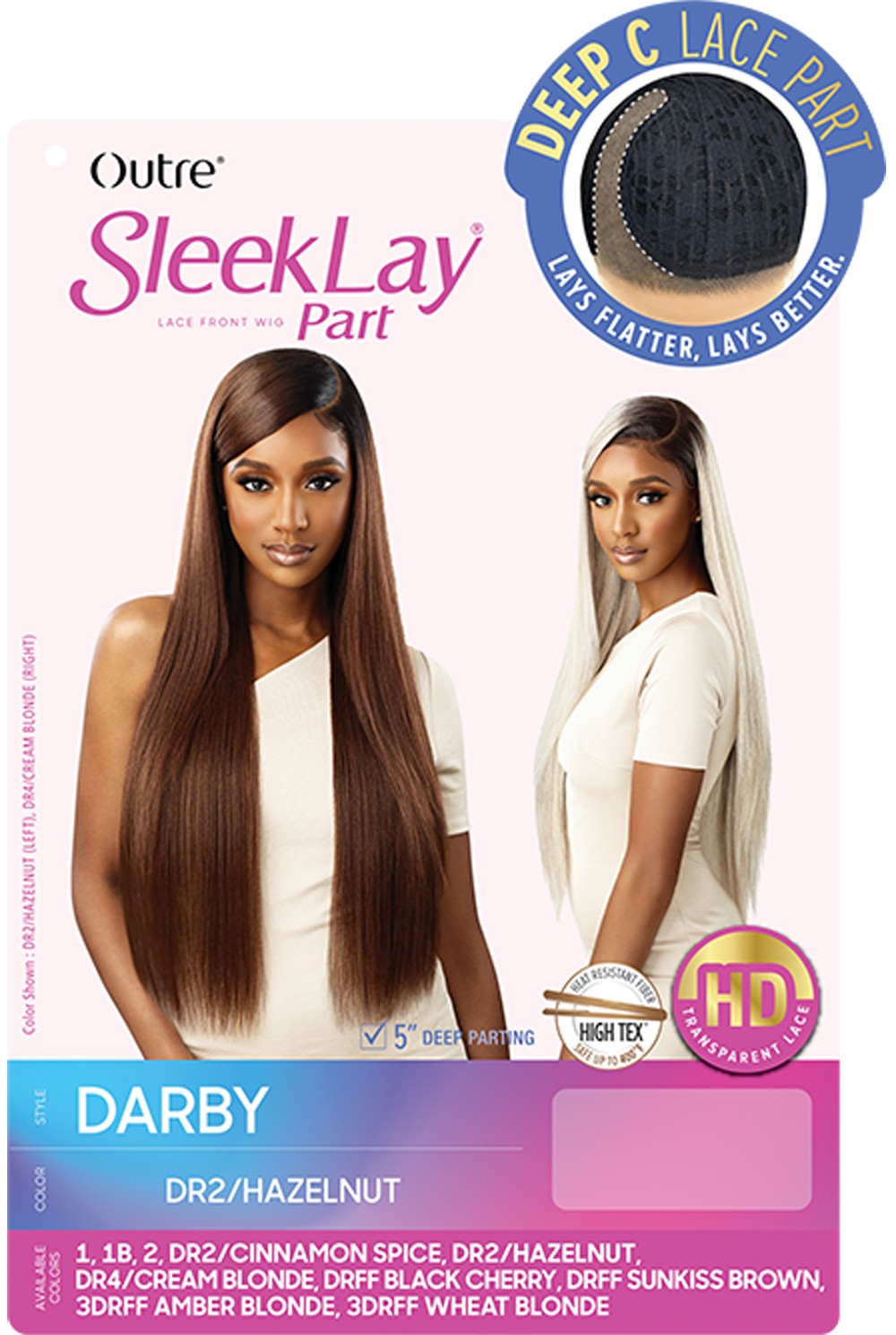 Outre Synthetic Lace Front Wig Sleeklay Part Darby - Elevate Styles