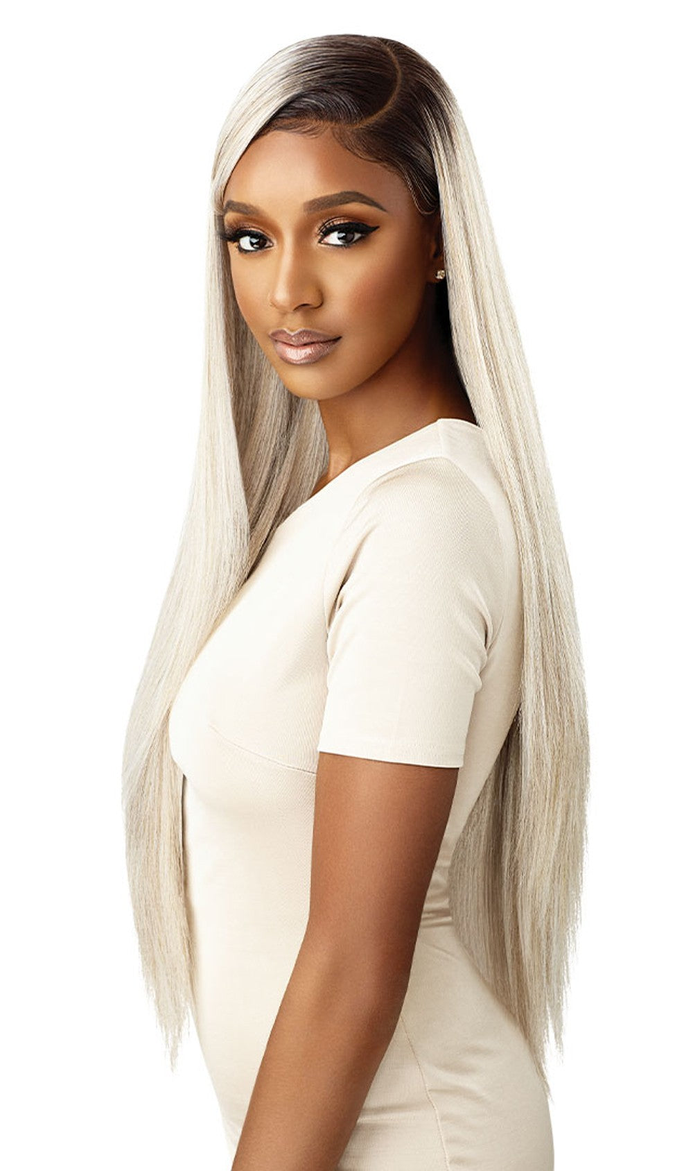 Outre Synthetic Lace Front Wig Sleeklay Part Darby - Elevate Styles