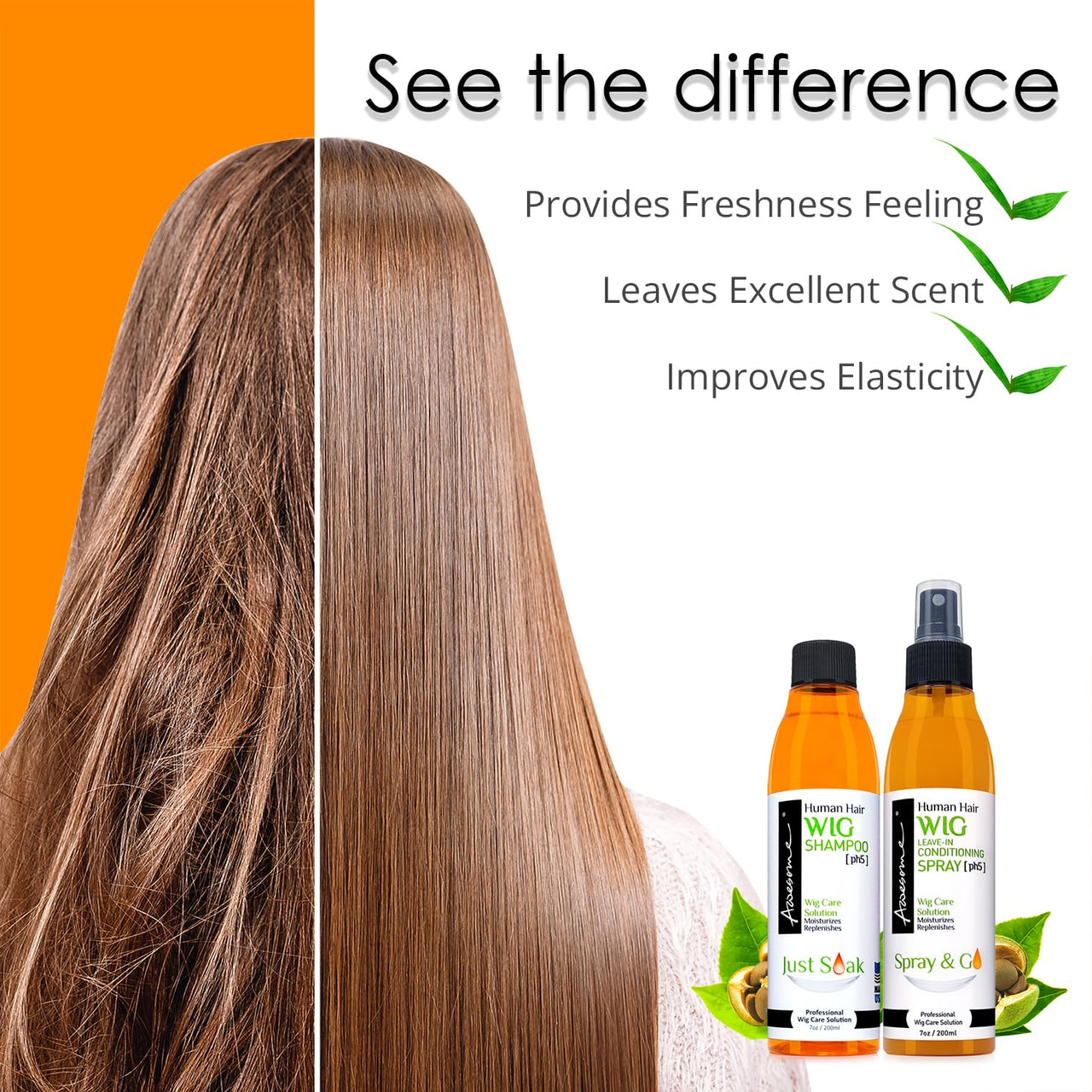 Awesome 100% Human Hair Leave In Conditioning Spray ph5