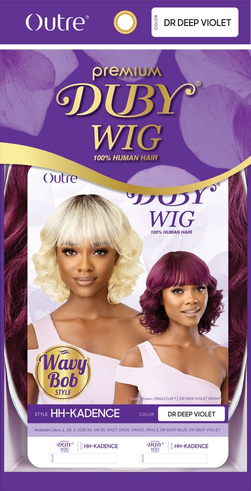 Outre Premium Duby 100% Human Hair Wavy Bob Duby Wig HH Kadence - Elevate Styles