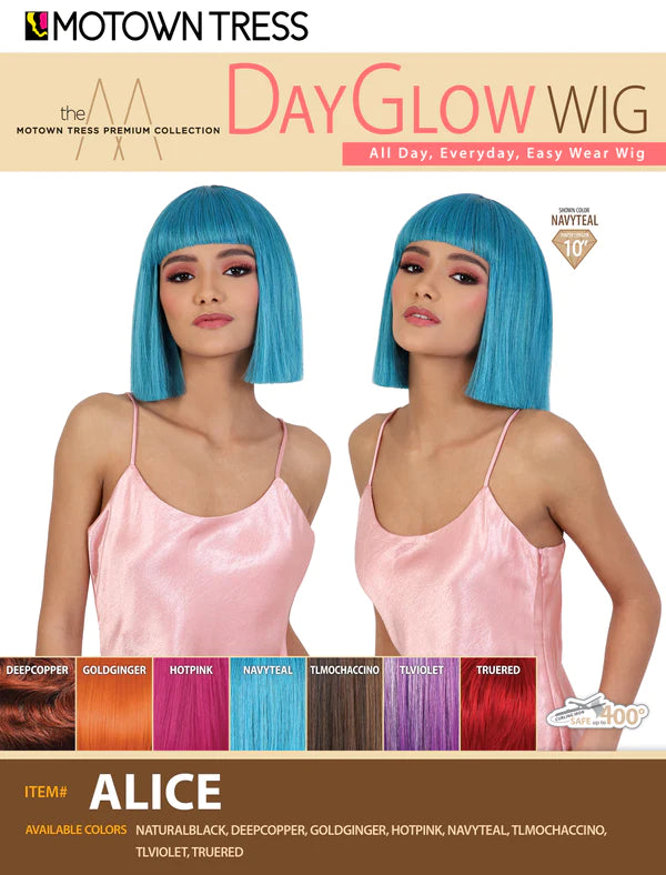 Motown Tress Premium Collection DayGlow Wig - ALICE - Elevate Styles