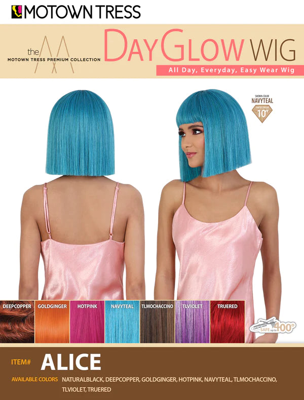 Motown Tress Premium Collection DayGlow Wig - ALICE - Elevate Styles