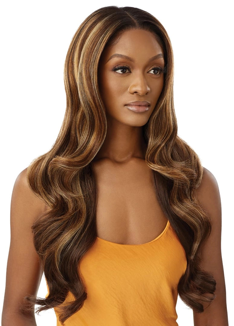 Outre Airtied Human Hair Blend Vanish HD+ Lace Front Wig HHB-Glam Waves 28" - Elevate Styles