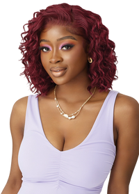 Thumbnail for Outre Airtied Human Hair Blend Vanish HD+ Lace Front Wig HHB-Loose Deep 12 QLHBFHLD12