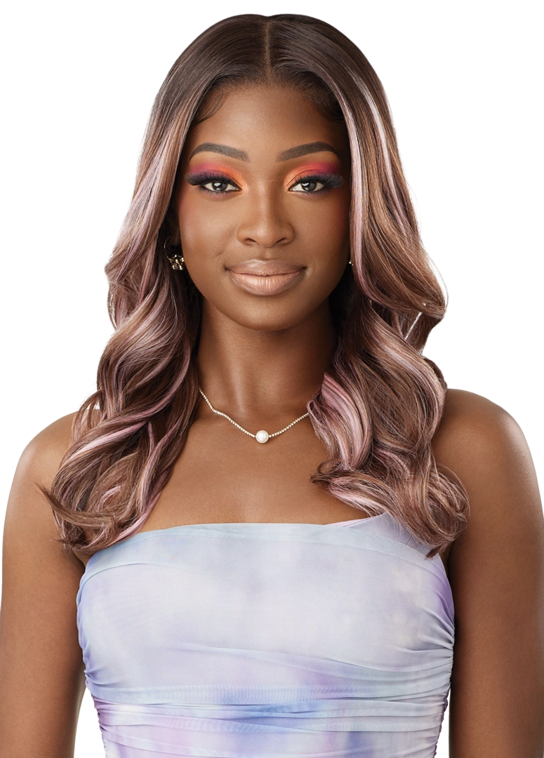 Outre Airtied Human Hair Blend Vanish HD+ Lace Front Wig HHB-Natural Wave 20