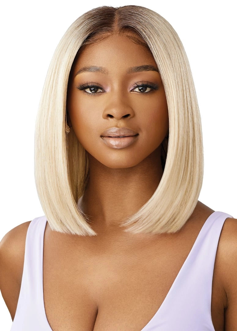 Outre Airtied Human Hair Blend Vanish HD+ Lace Front Wig HHB-Natural Yaki 12 - Elevate Styles