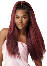 Thumbnail for Outre Airtied Human Hair Blend Vanish HD+ Lace Front Wig HHB-Perm Yaki 26 - Elevate Styles