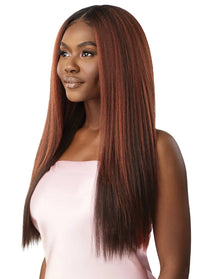 Thumbnail for Outre Airtied Human Hair Blend Vanish HD+ Lace Front Wig HHB-Perm Yaki 26 - Elevate Styles