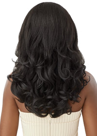 Thumbnail for Outre Big Beautiful Hair Human Blend Leave Out U Part Wig Dominican Body Curl 20