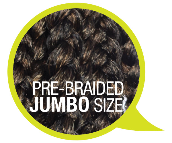 Afri-Naptural Crochet Braid 2x Curly Ends Jumbo Box Braid 12" BOX 207 - Elevate Styles