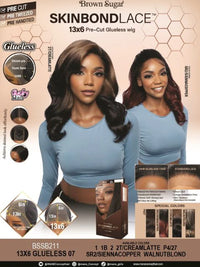 Thumbnail for Mane Concept Brown Sugar Skin Blond Lace 13x6 Lace Front Wig Glueless07 BSSB211