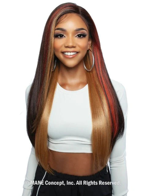 Mane Concept Brown Sugar Skin Blond Lace 13x6 Lace Front Wig Glueless08 BSSB212