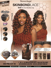 Thumbnail for Mane Concept Brown Sugar Skin Blond Lace 9x6 Pre Cut Lace Front Wig 06 BSSB214