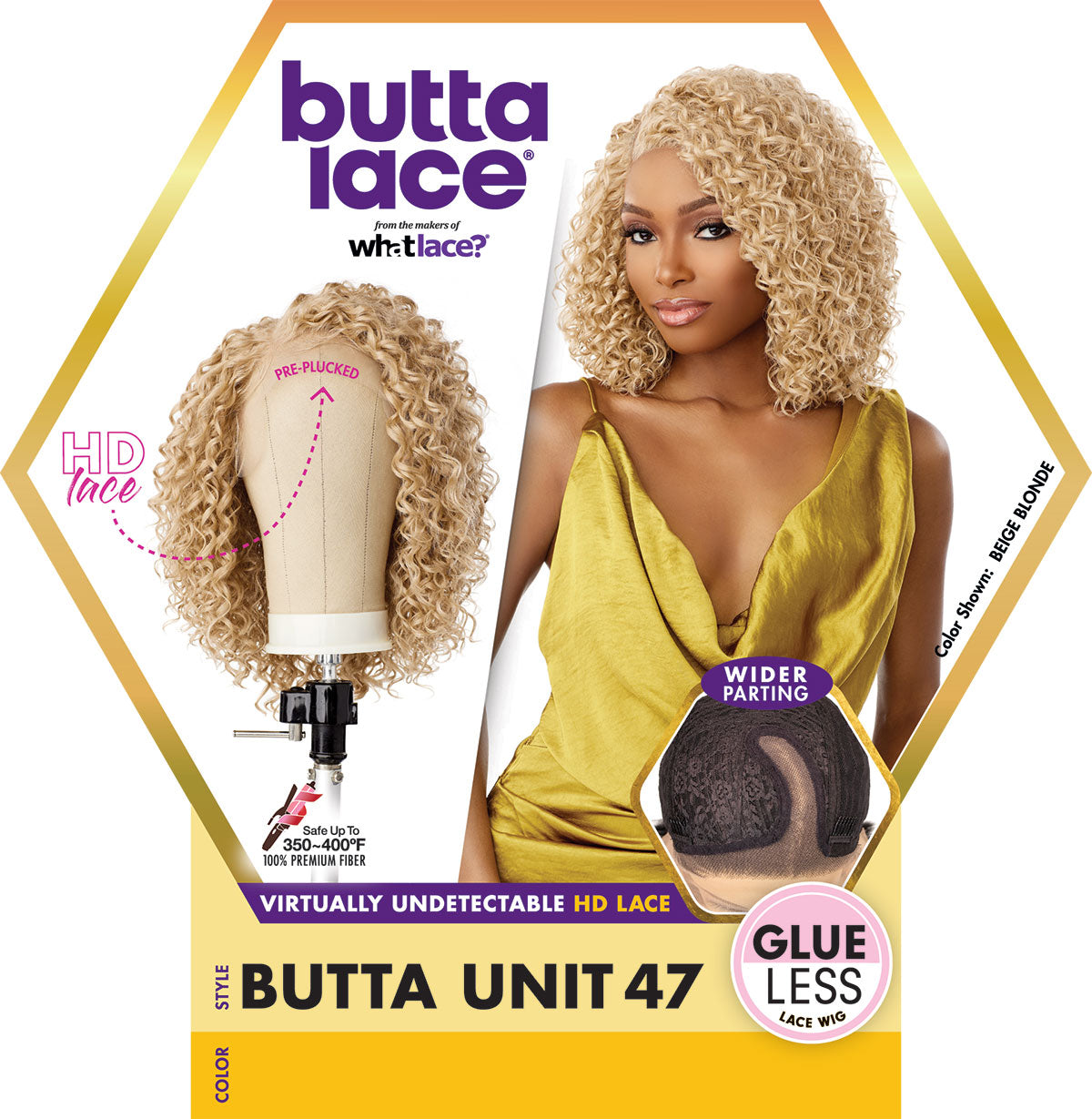 Sensationnel Butta Lace Pre-Plucked HD-Virtually Undetectable Lace Front Wig Butta Unit 47 LDB0047