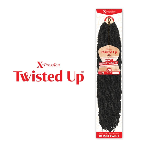 Outre X-Pression Twisted Up Wavy Bomb Twist 18" - Elevate Styles